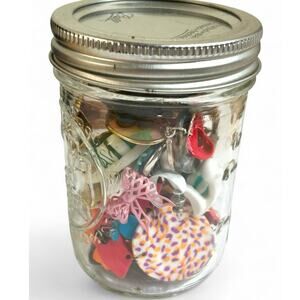 Vintage 1980s 1990s Fun Bold Colorful Mixed Earrings Lot Jewelry Jar